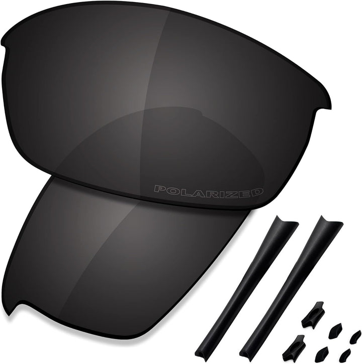 Saucer Premium-Ersatzgläser und Gummi-Kits für Oakley Flak Jacket Sonnenbrillen High Defense - Carbo