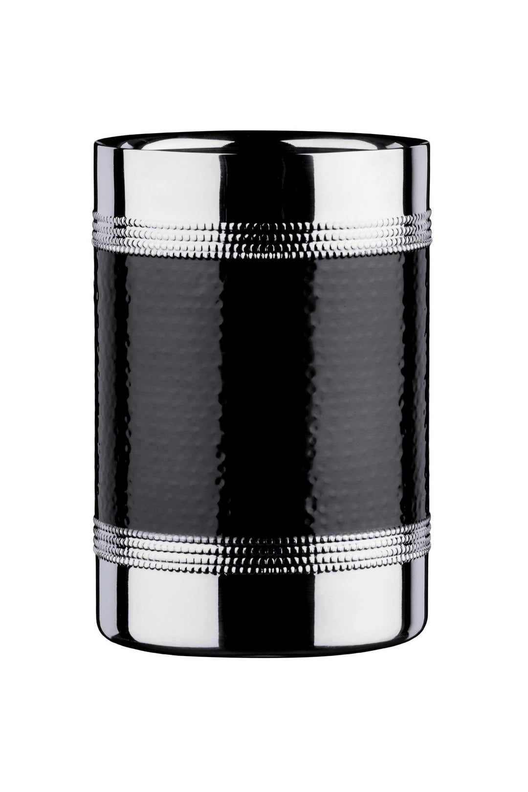 Premier Housewares Bottle Cooler, Stainless Steel, Black, H18 x W12 x D12cm Schwarz, Schwarz