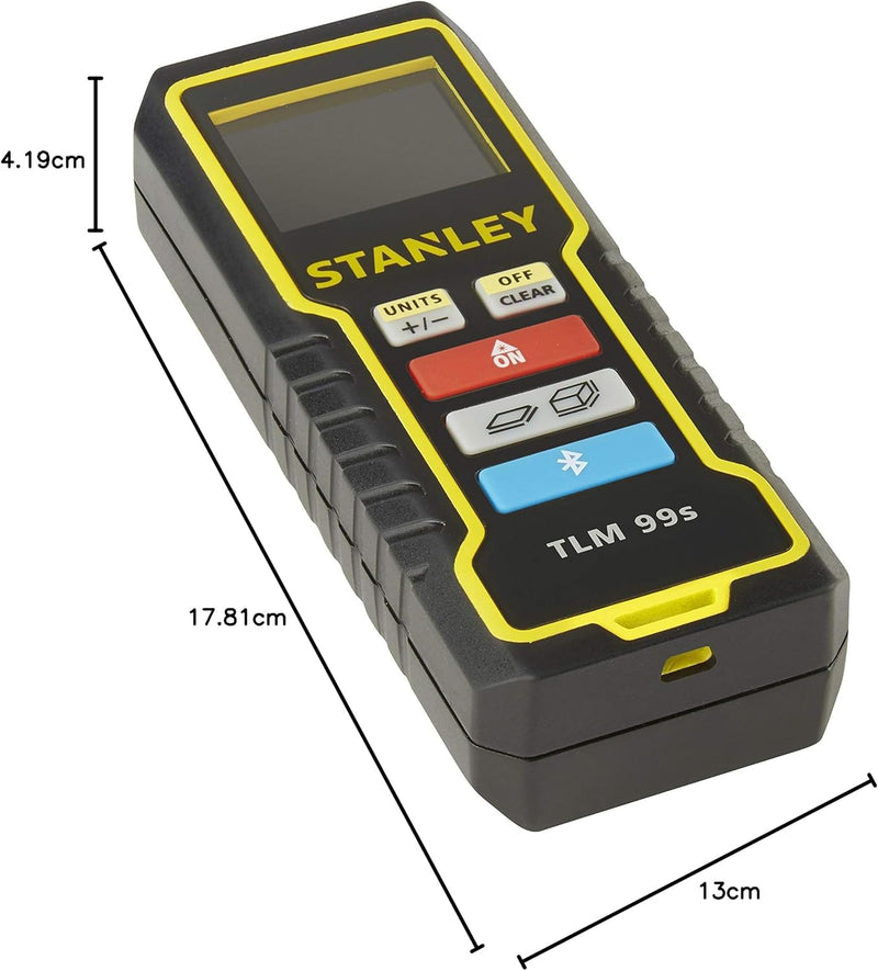 Stanley Laser-Entfernungsmesser (30 m, Distanzmesser, Flächenmessung, Volumenmessung) STHT1-77343