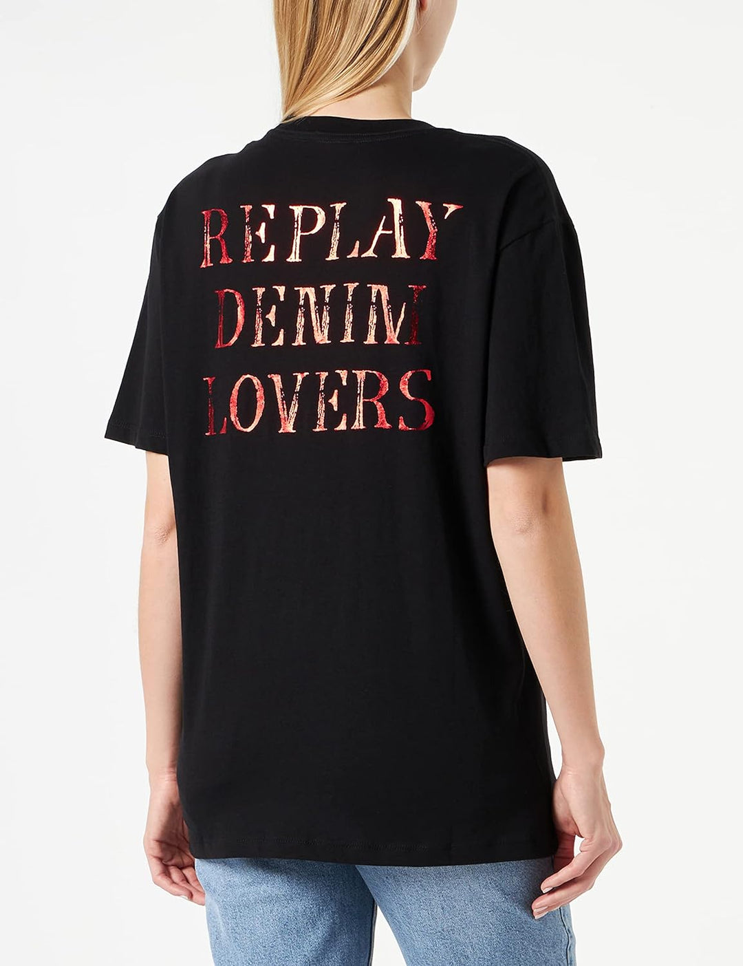 Replay Damen T-Shirt XXS 098 Black, XXS 098 Black