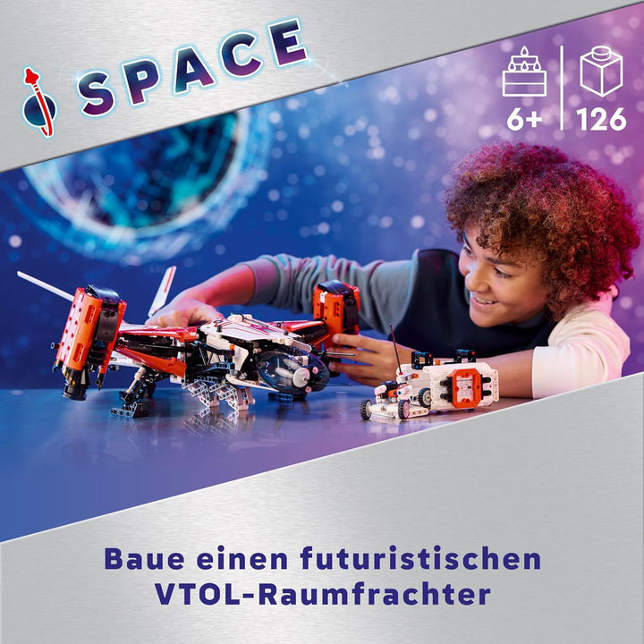 LEGO Technic VTOL-Schwerlastraumfrachter LT81, Space Bauset, Weltraum-Spielzeug, Raumschiff, Spielse