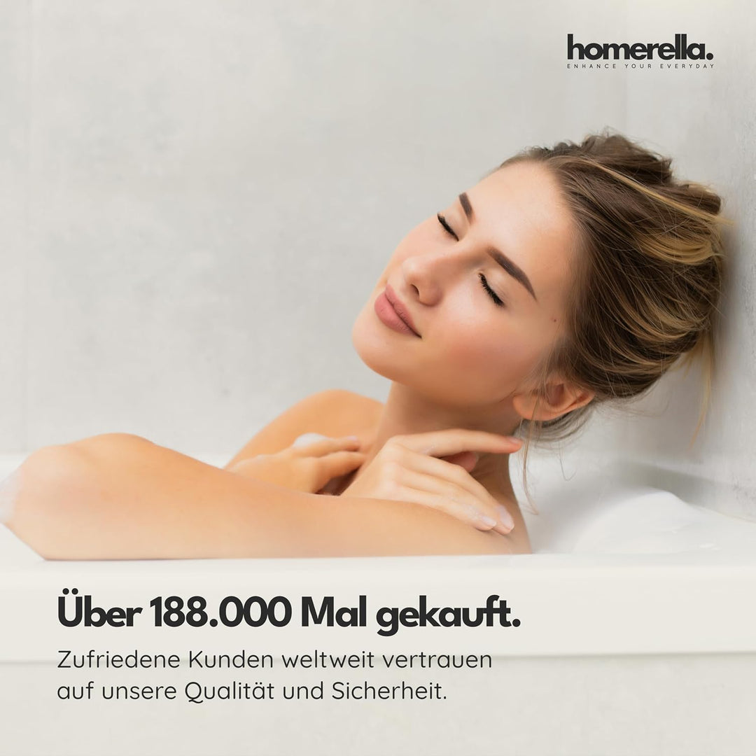 Homerella Badewannenmatte rutschfest Kinder - Antirutschmatte, Duschmatte Light Aqua, Light Aqua
