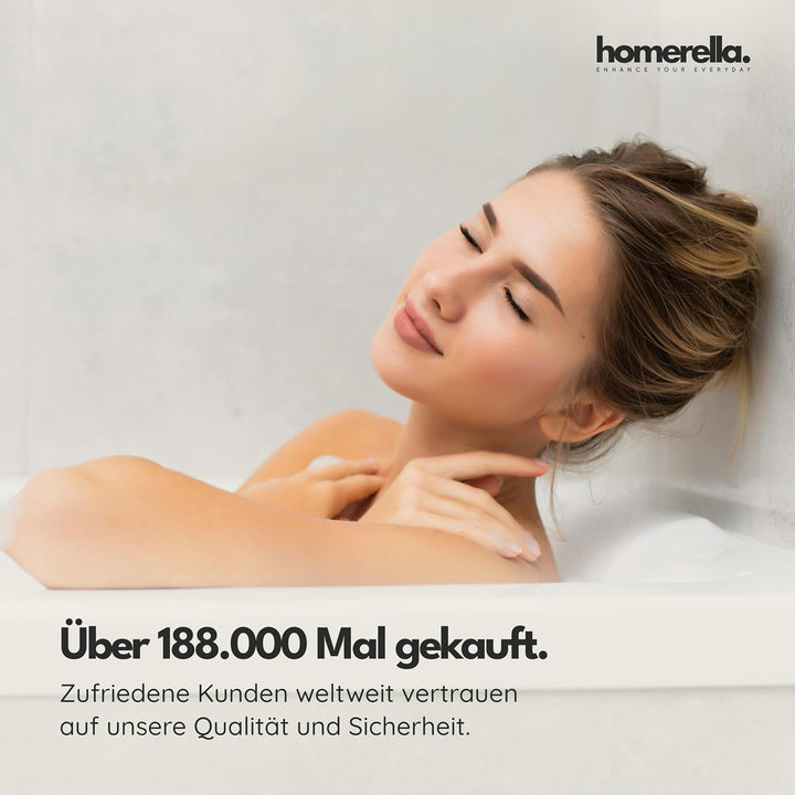 Homerella Badewannenmatte rutschfest Kinder - Antirutschmatte, Duschmatte Light Aqua, Light Aqua