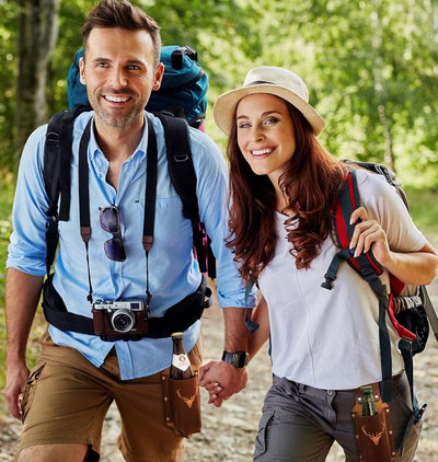 Bierholster Biergürtel Flaschenhalter aus echtem Leder als Geschenk für Männer, Bierhalter als Gesch