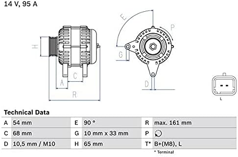 Bosch 986080960 Lichtmaschine