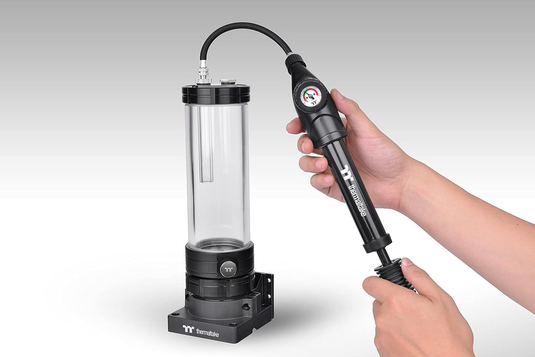 Thermaltake Pacific Leak Tester | DIY LCS | Unterstützt G1/4 | Wasserkühlung-Zubehör | Schwarz