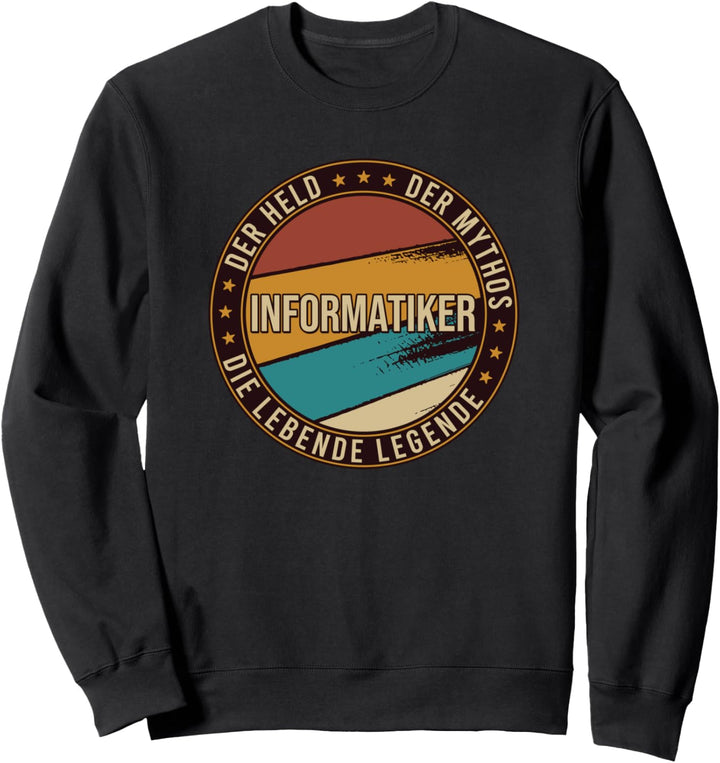 Informatiker Spruch I Die lebende Legende Vintage Sweatshirt