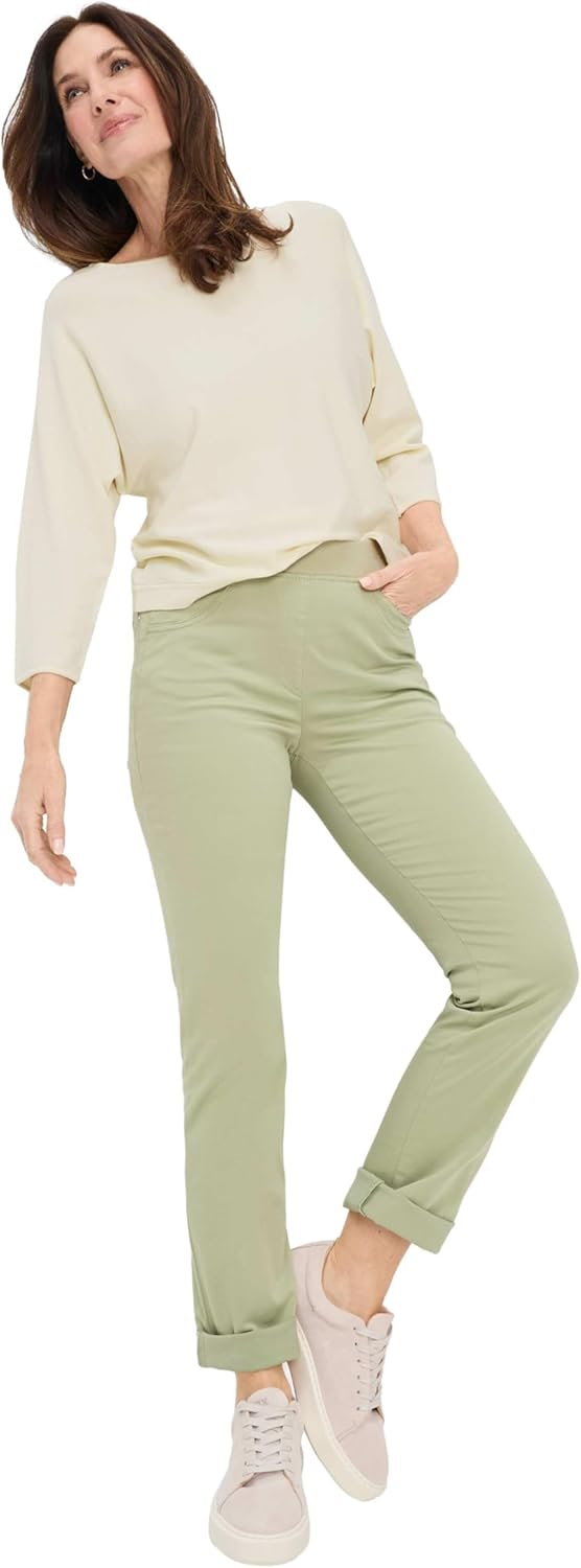 Damen Hose Pamina Fun Super Dynamic Cotton Pigment 27W / 30L 36 Green Tea, 27W / 30L 36 Green Tea