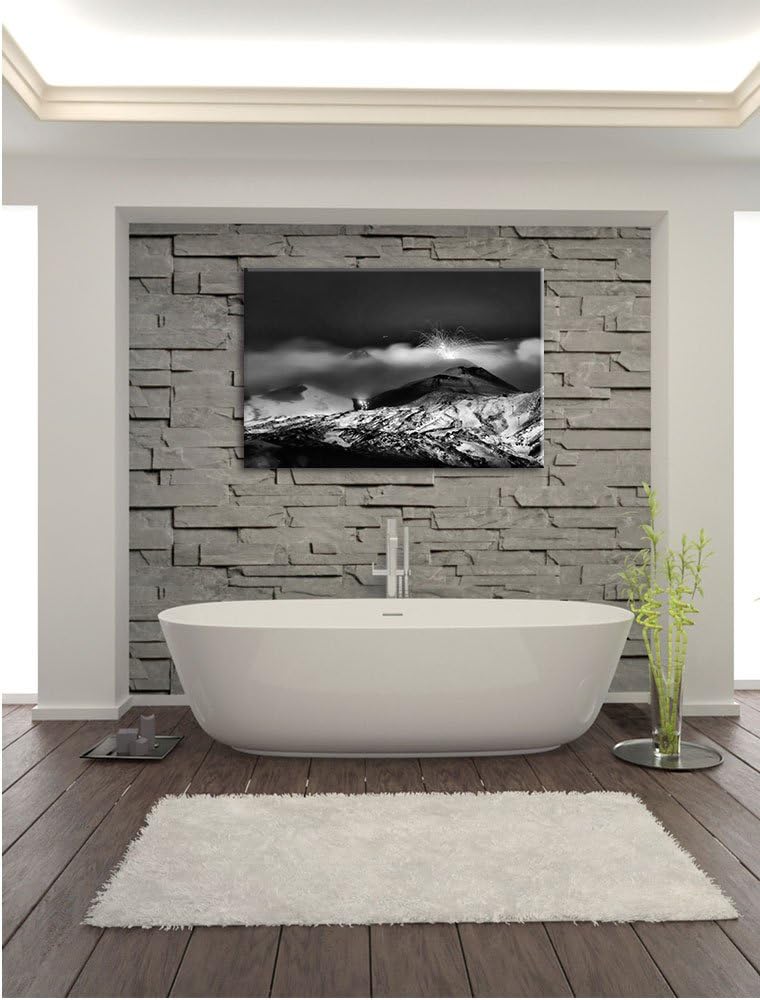 Pixxprint Gefährlicher Vulkanausbruch als Leinwandbild/Grösse: 100x70 / Wandbild/Kunstdruck/fertig b