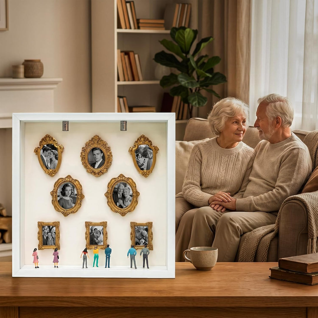 Diy Mini Museum Bilderrahmen Mini Bilderrahmen Vintage Figuren Menschen Museum Mit 8 Goldene Rahmen