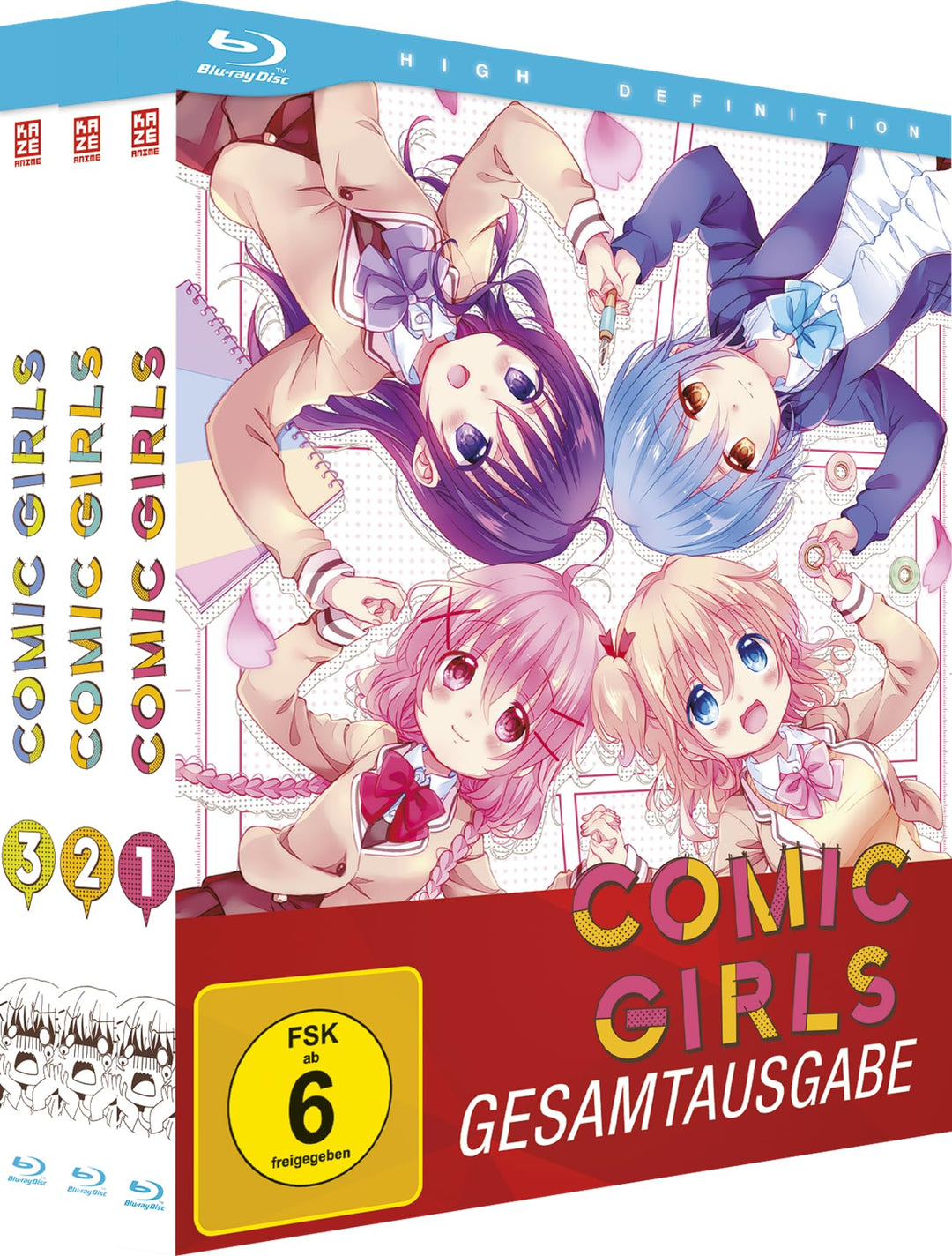 Comic Girls - Gesamtausgabe - Bundle - Vol.1-3 - [Blu-ray], Blu-ray