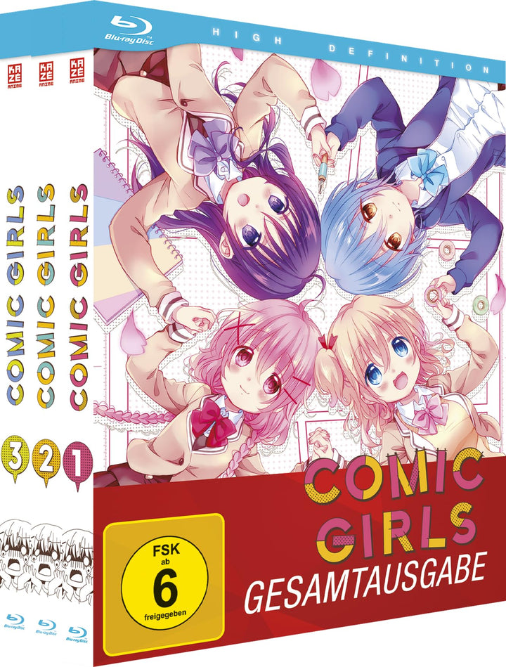Comic Girls - Gesamtausgabe - Bundle - Vol.1-3 - [Blu-ray], Blu-ray