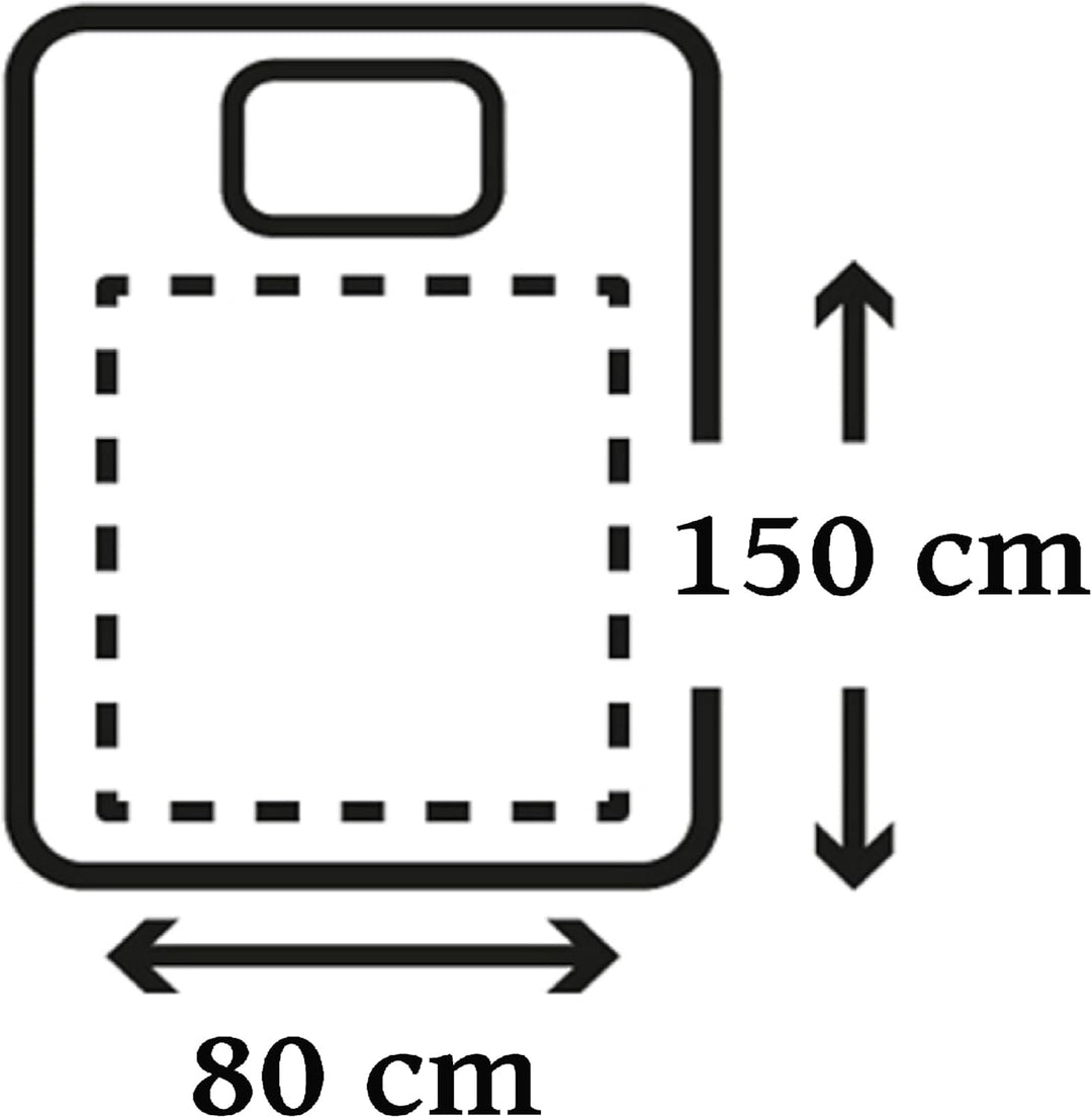 Elektrische Heizdecke mit Abschaltautomatik 150 x 80 cm | 5 Temperaturstufen | 10h Timer | bei 30° w