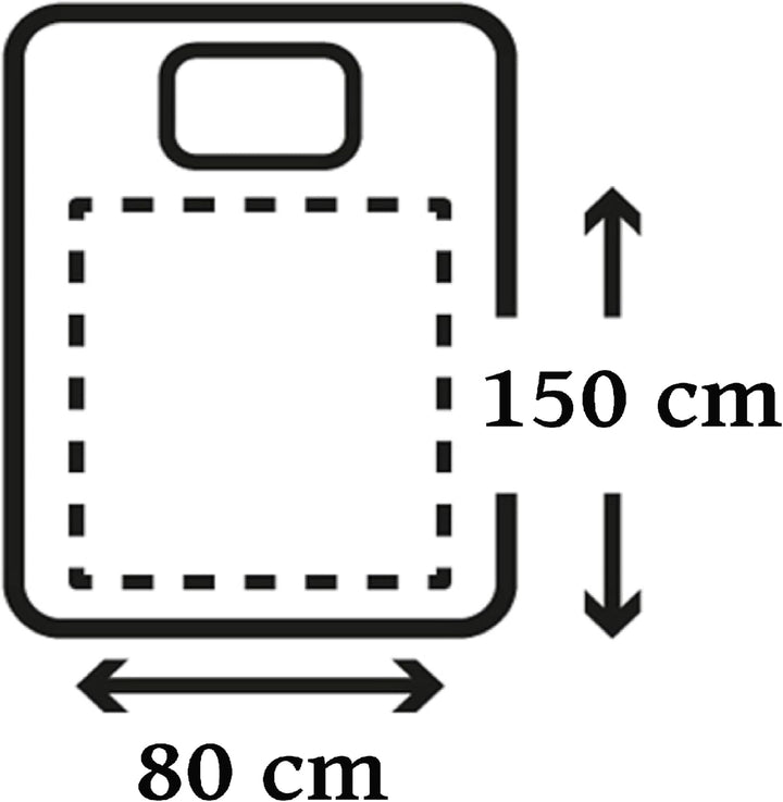 Elektrische Heizdecke mit Abschaltautomatik 150 x 80 cm | 5 Temperaturstufen | 10h Timer | bei 30° w