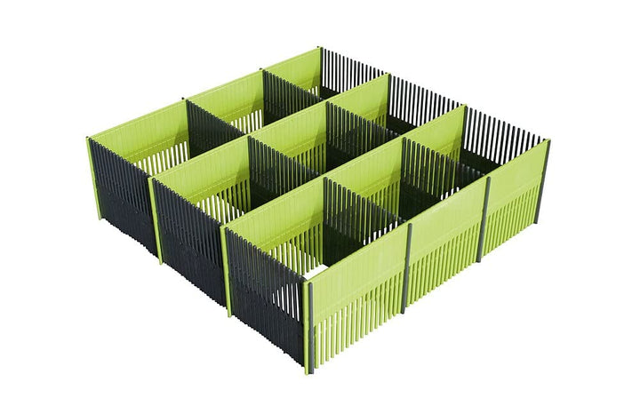 Stauleiste für Schubladen 100 MAXXI 8er-Set Lime, dunkelgrau
