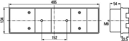 HELLA - Heckleuchte - Glühlampe - für u.a. Mercedes-Benz Sprinter 3-T Chassis (903) - ECE - rechts -