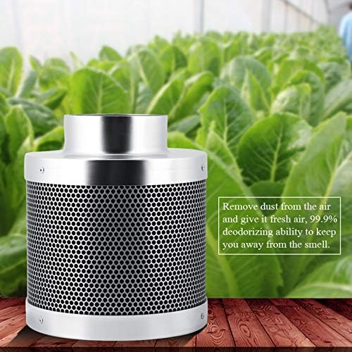 4 Zoll Luftkohlefilter aus Edelstahl, Aktivkohlefilter, Geruchsfilter, Hydrokultur-Luftfilter halten
