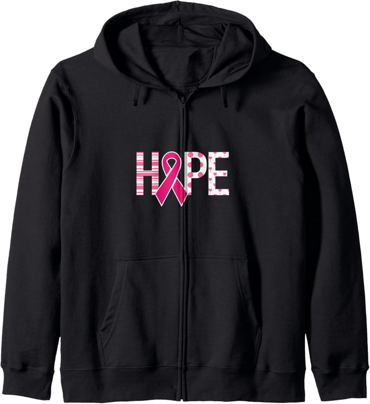 Hope Breast Cancer Awareness Support Kapuzenjacke
