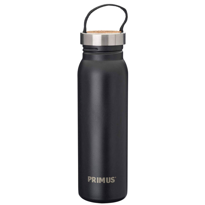 Primus Unisex – Erwachsene Klunken Edelstahlflasche 0.7 l Schwarz, 0.7 l Schwarz