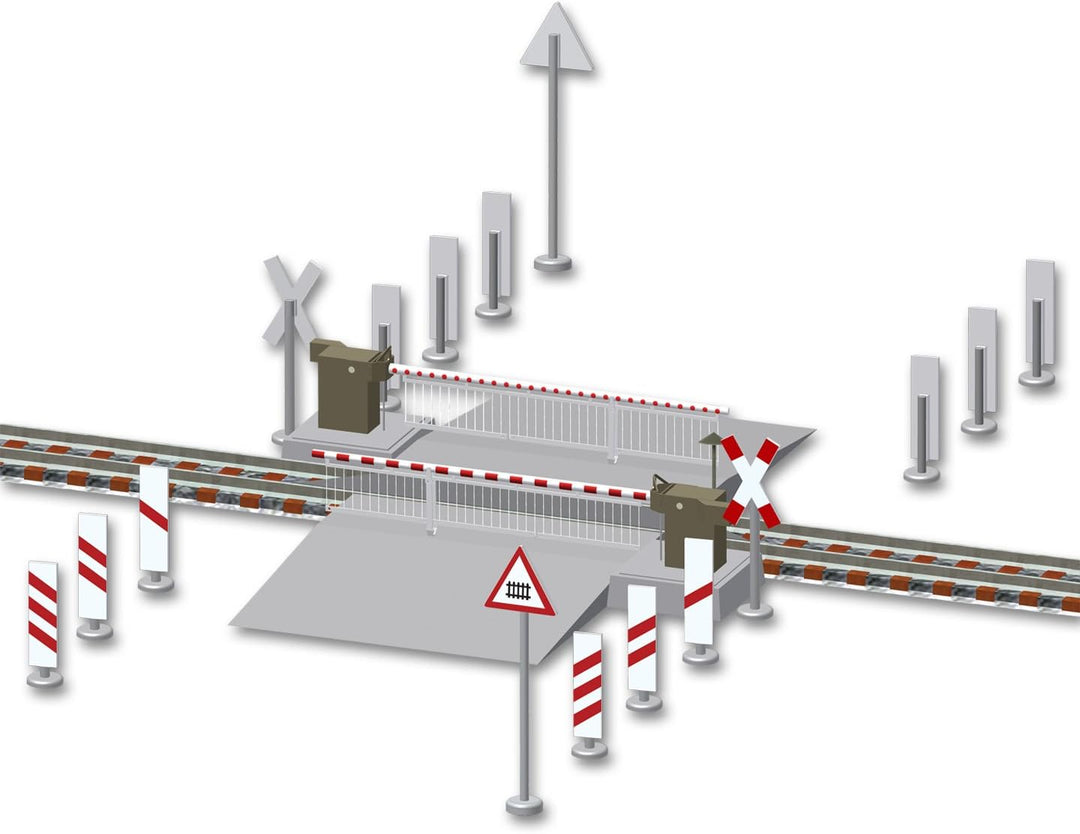 Viessmann 5104 - H0 Bahnschranke mit Behang, vollautomatisch