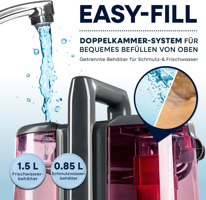 CLEANmaxx Teppichreiniger & Polsterreiniger Pro Power | Spot Cleaner & EASYmaxx Teppichreiniger Mitt