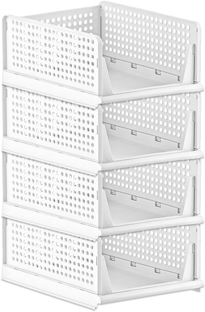 Kleiderschrank-Schubladenboxen, stapelbarer Kleiderschrank-Organizer, faltbare Aufbewahrungsboxen fü