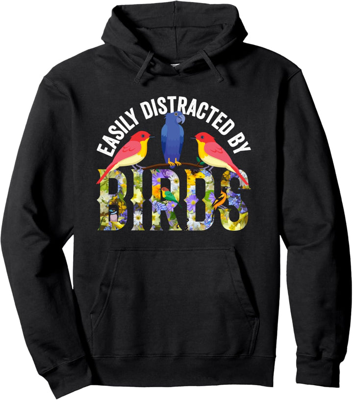 Gartenvögel Vogel Amsel Blaumeise Rotkehlchen Beobachten Pullover Hoodie