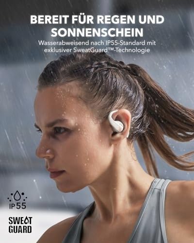 soundcore by Anker AeroFit Pro Open-Ear Headphones, Ultra Light, Comfortable, Ergonomic Design, Inte
