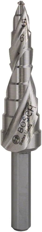 Bosch Professional Stufenbohrer HSS mit 3-Flächen-Schaft (M10-M40) M10-M40 9 Stufen ohne Universalsc