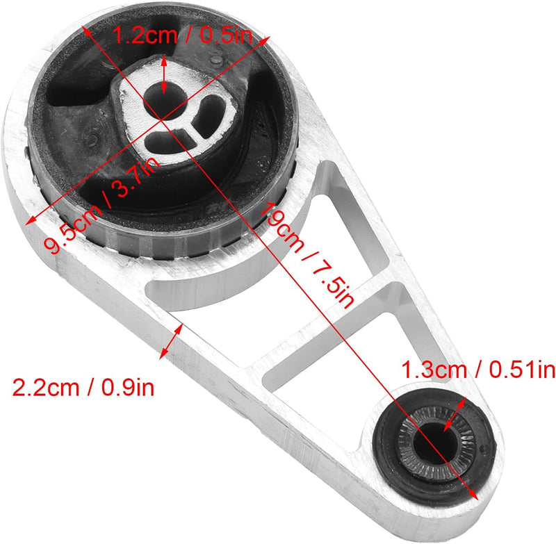 KIMISS Motorlager, Untere Hintere Motorlagerhalterung KKH101384 Zubehörersatz für Rover 75