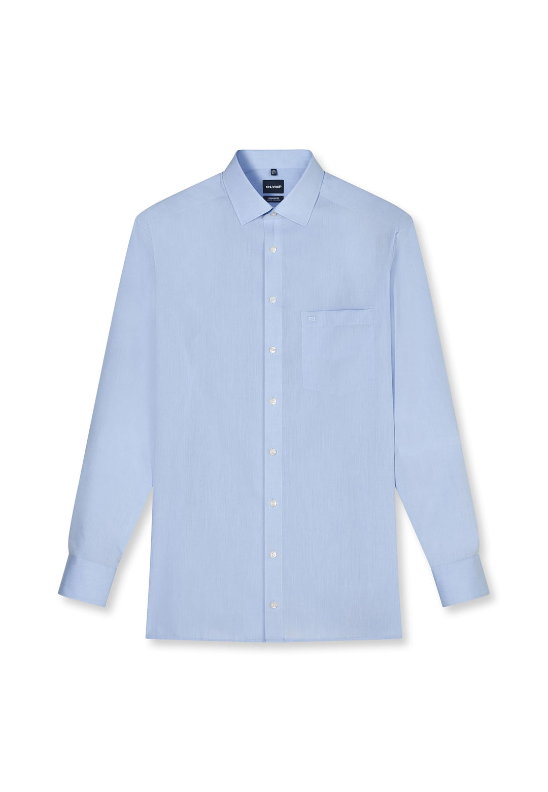 OLYMP Luxor Comfort fit Hemd Langarm New Kent Kragen Chambray Flieder 40 Bleu 11, 40 Bleu 11