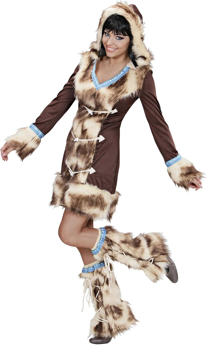 "AIKAA ESKIMO GIRL" (hooded dress, leg warmers) - (L), L