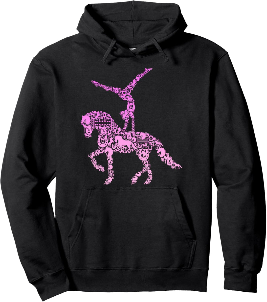 Voltigieren Volti Reiterin Pferde Mädchen Damen Pullover Hoodie