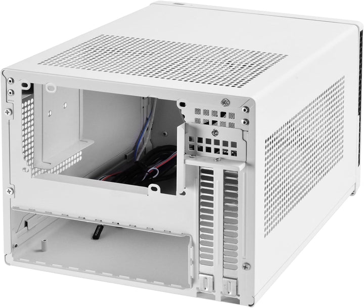 SilverStone SST-SG13WB - Sugo Mini-ITX kompaktes Cube Gehäuse, Mesh-Frontblende, schwarz-weiss, SST-
