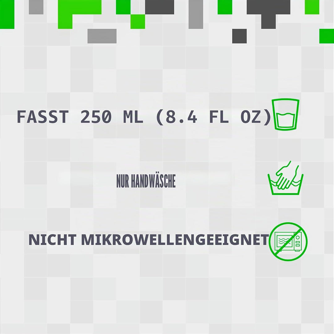 Minecraft Becher zum zusammenstecken 3er Set
