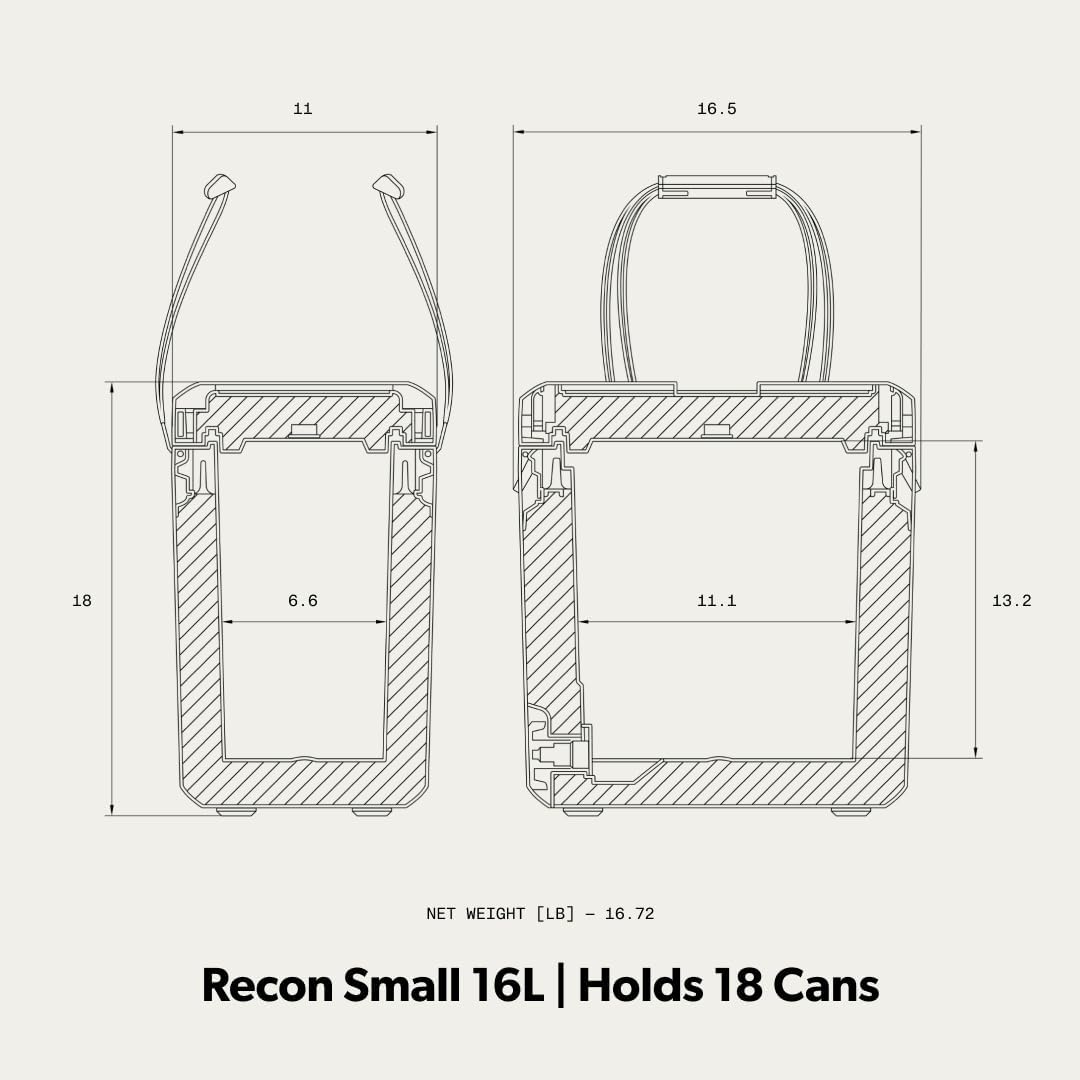 Dometic Recon Hardside - Passive Kühlbox - Effizientes Leichtes Design - Tragbare Thermobox für das