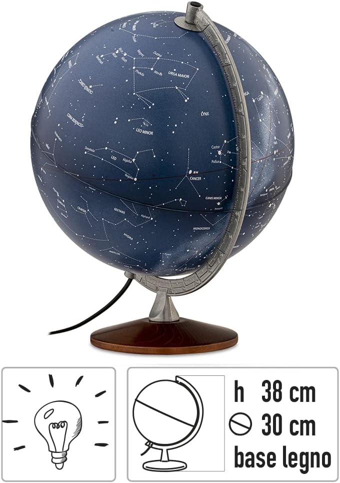 Nova Rico 0330SPSTLALL1066 Globus, blau, 30 cm