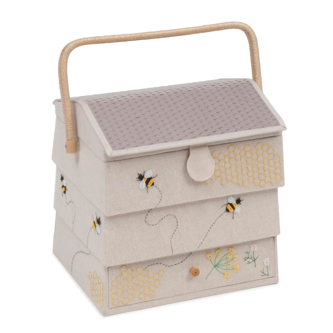 Hobby Gift Neuheit Nähhandwerk Hobby Aufbewahrungsbox, Bienenstock, 24 x 29 x 29.5cm Extra Large, Ex