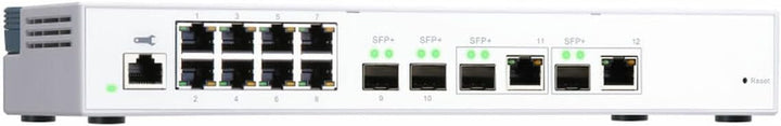 QNAP QSW-M408-2C QSW-M408-2C, 8 port 1Gbps, 2 port 10G SFP+/ NBASE-T Combo, 2 port 10G SFP+, web man