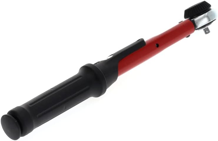 GEDORE red Drehmomentschlüssel für Links- und Rechtsgewinde, 1/4 Zoll, 5-25 Nm, Stahlrohr, Rot/Schwa