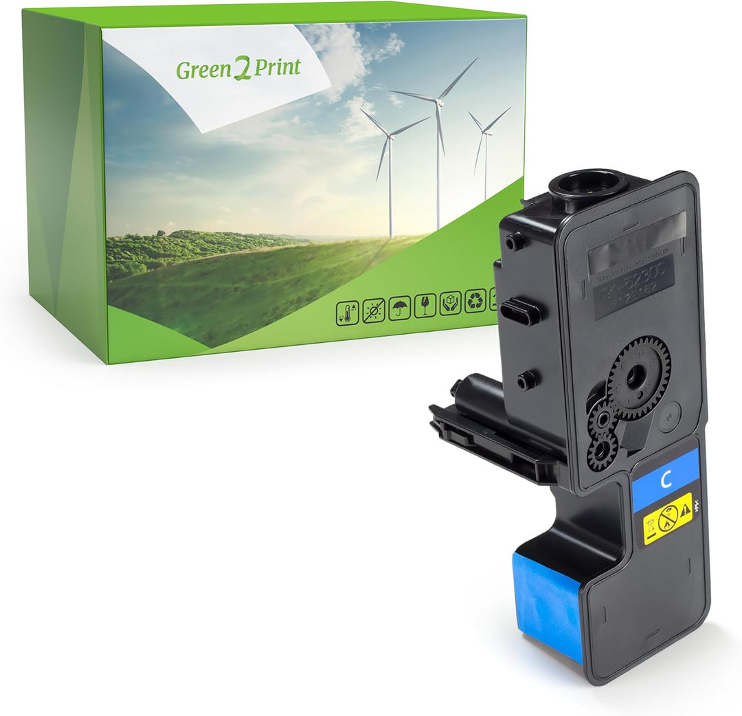 Green2Print Toner Cyan 3000 Seiten ersetzt Kyocera TK-5240C, 1T02R7CNL0 passend für Kyocera ECOSYS M