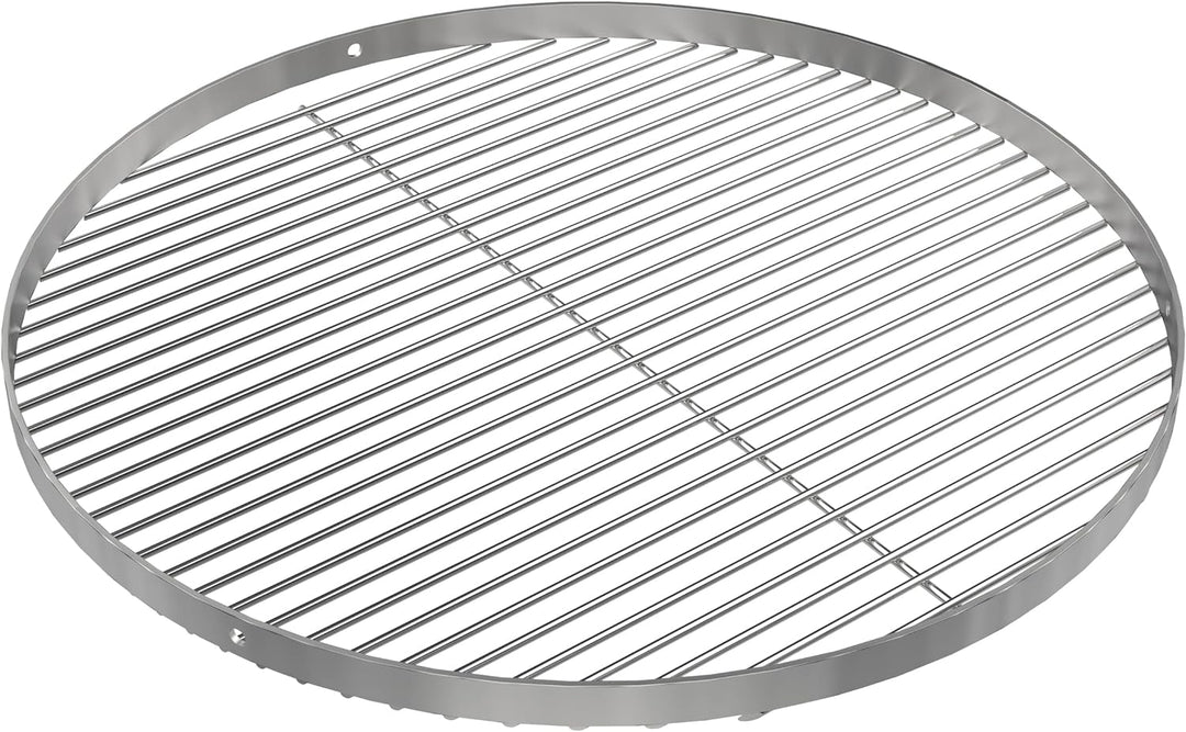 GriHero Grillrost Edelstahl Rund für Schwenkgrill, Ø 60 cm Grillgitter mit 3 Aufhängungsbohrungen fü