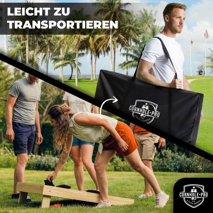 Original Offizielles Cornhole | Amerikanisches Cornhole | Einfach zu transportieren | Offizielle Abm