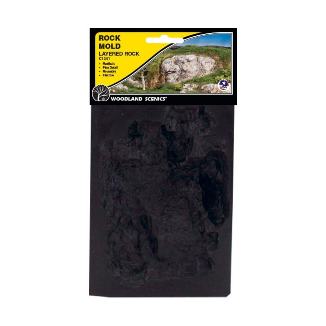Woodland Scenics C1241 Giessform grosse Schichtfelsen Felsschichten für Diorama Landschaften Modelle