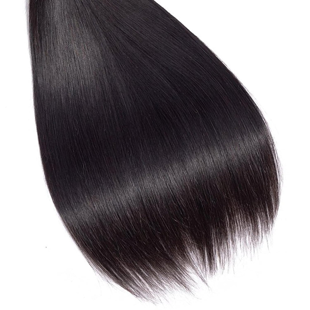 RICHAIR Straight Human Hair Bundles, 2 Bundles, 16 Inches (40.64 cm), 50g/Bundle(100g Total), Brazil