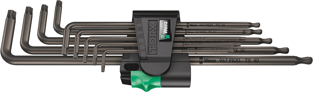 Wera 05024460001 967/9 TX XL 1 Winkelschlüsselsatz, lang, 9-Teilig