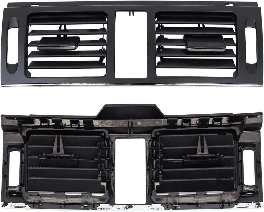 EULIMBQS Front Center Air Grill Outlet Cover für Mercedes Benz W204, AC Vent Grille Outlet Cover Pan