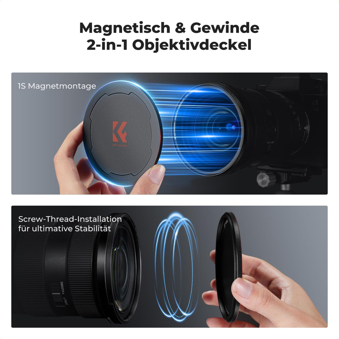K&F Concept Nano X-Serie Magnetischer CPL Filter 82mm-Zirkular-Polfilter Magnetischer Polarisationsf