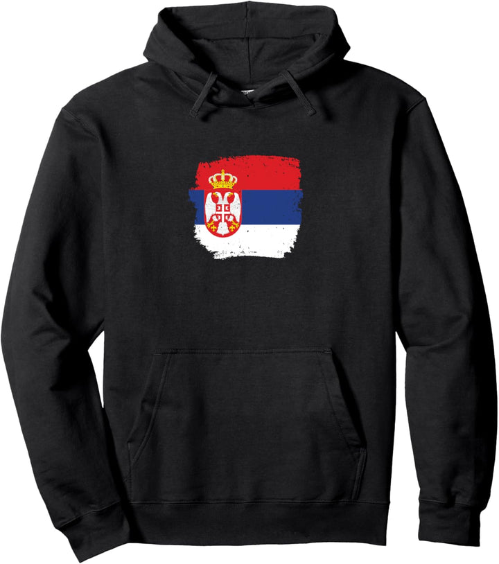 Serbien Vintage Serbische Flagge Serbe Pullover Hoodie