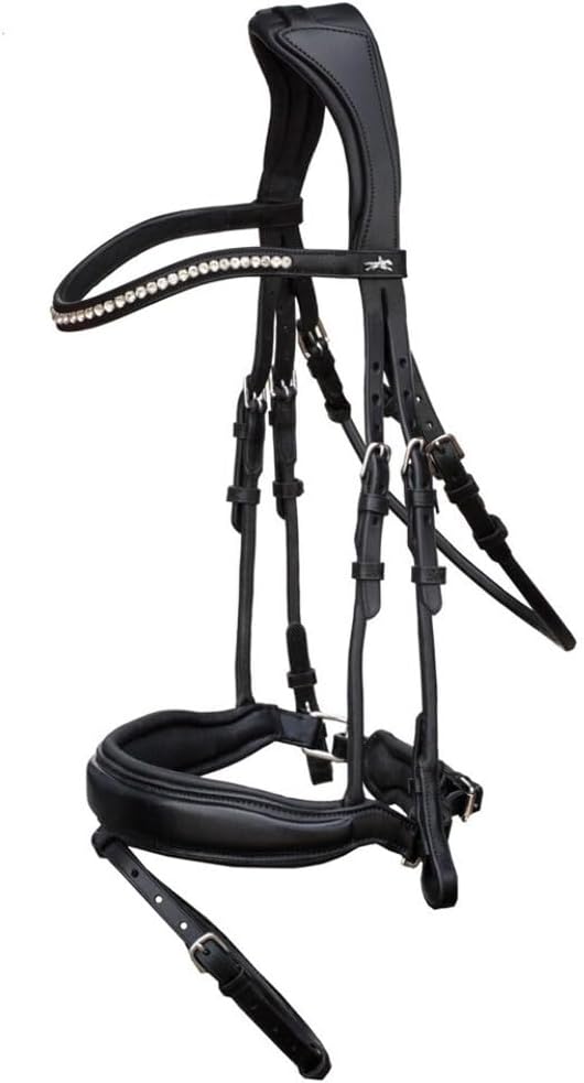 Schockemöhle Malibu Anatomic Snaffle Bridle Schwarz Full Size, Schwarz Full Size